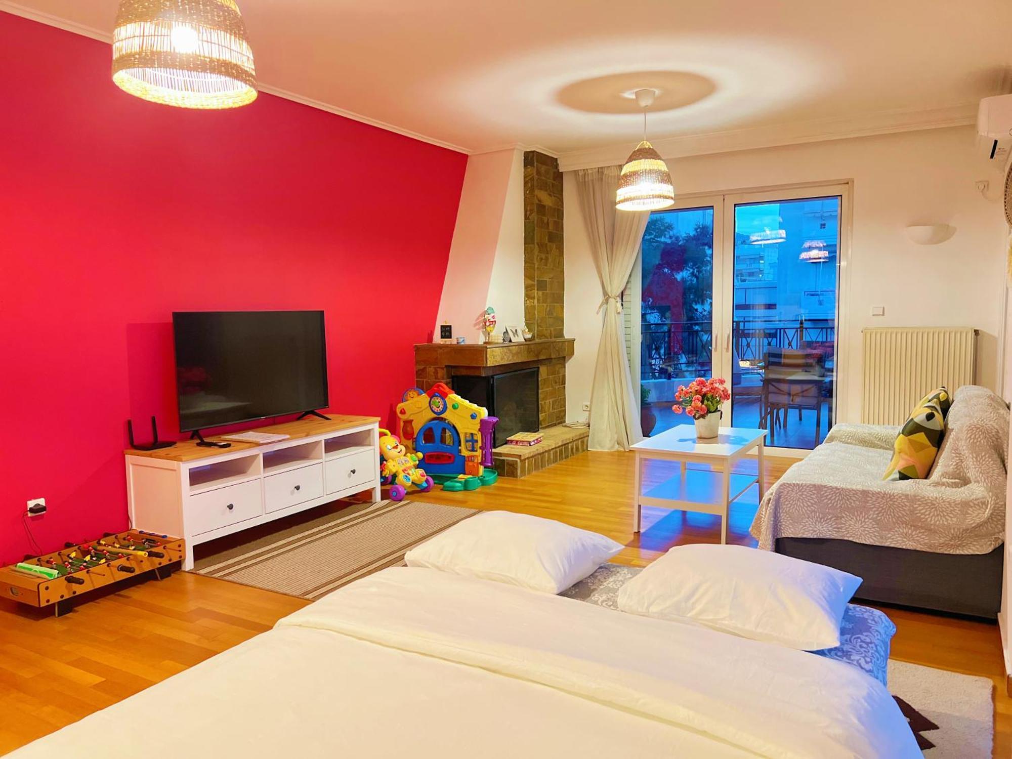 Apartment 温馨花园公寓：高层景观与亲子主题