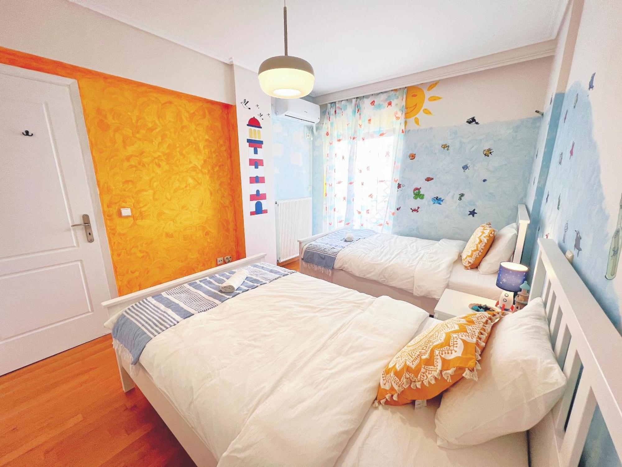 Apartment 温馨花园公寓：高层景观与亲子主题 *